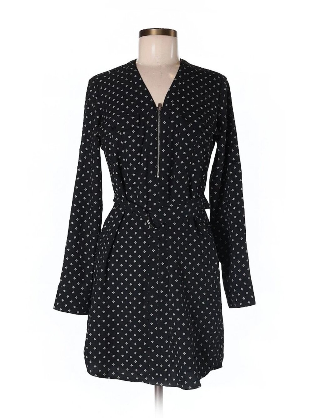Express Womens Polka Dot Print Casual Dress, size XS